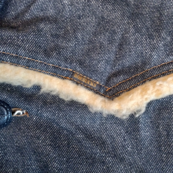 Vintage Sears Roebucks Denim Jacket Sherpa Lined Size 42 R western, - Picture 13 of 13